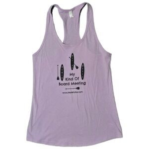 Women Making Waves Graphic Tank Top Racerback Paddle Boarding Size L (Q)
